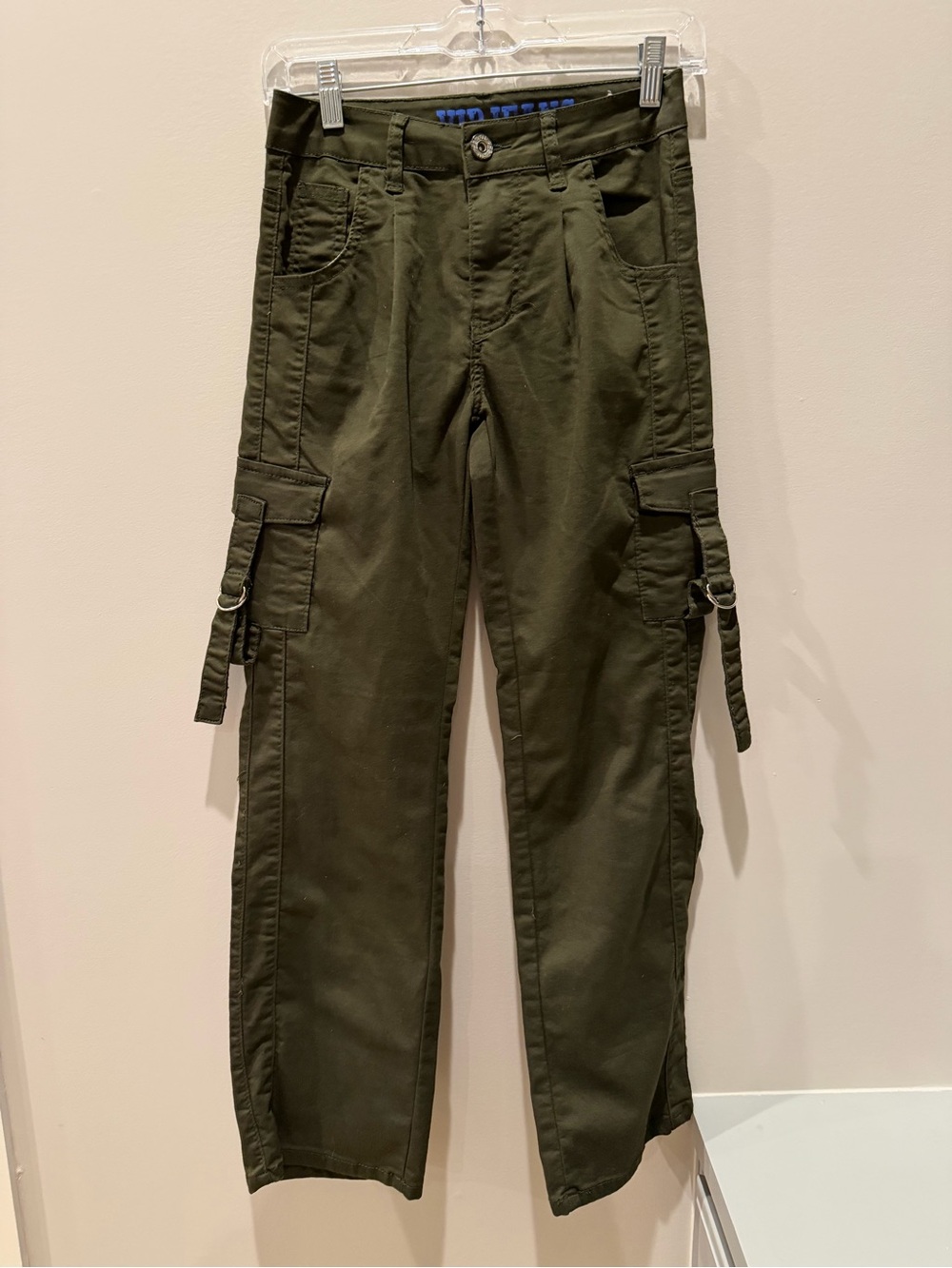 VIP size 1/2 juniors Utility Cargo Pants for women in Olive Green light new